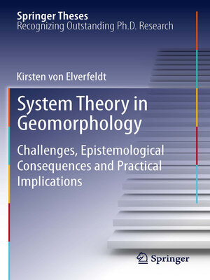 cover image of System Theory in Geomorphology